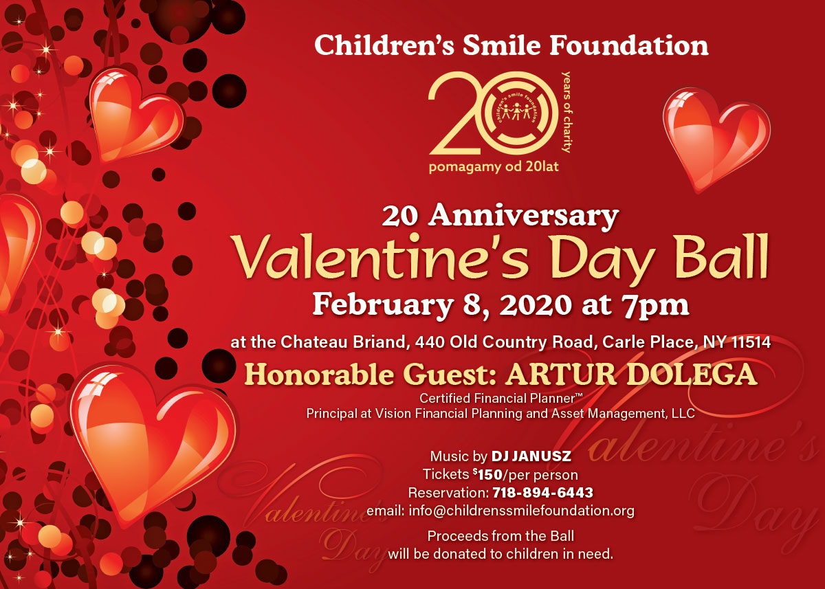 Save the Date - Valentine's Day Ball with Children’s Smile Foundation