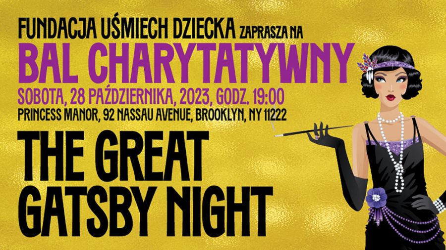 Zapraszamy na Bal Charytatywny "The Great Gatsby Night"
