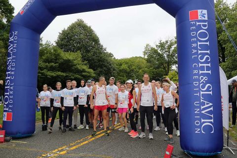 W biegu na pięć km wzięło udział ponad 70 osób / Foto: Wojtek Maślanka/Children"s Smile Foundation